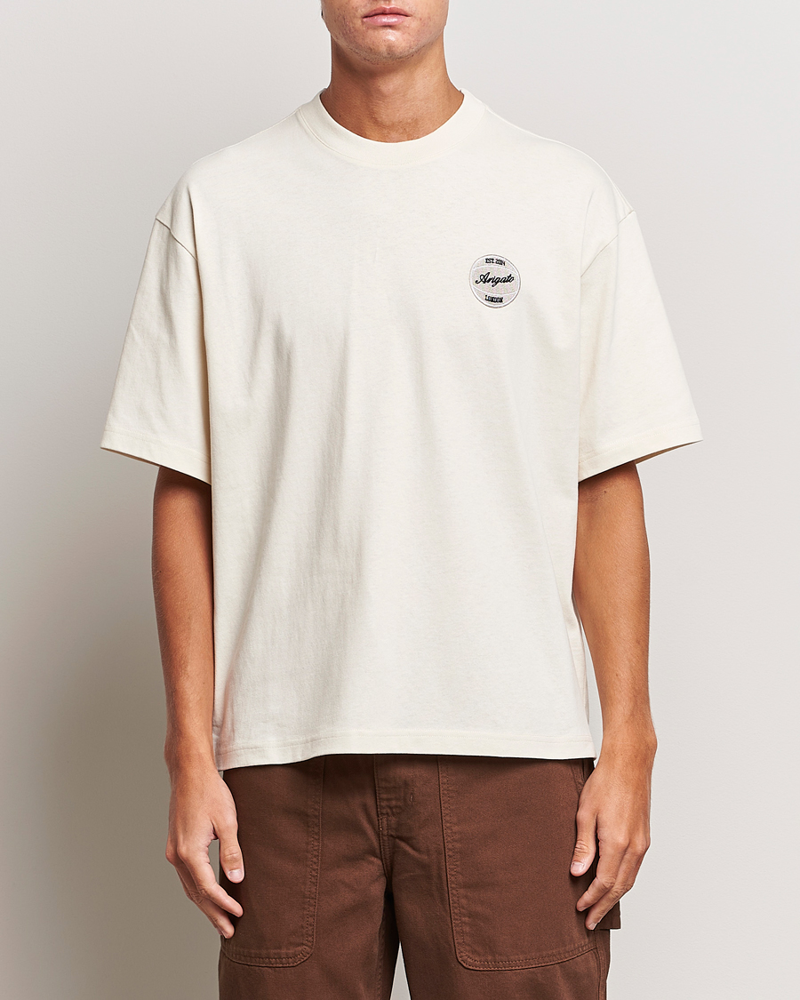 Homme | Soldes | Axel Arigato | Dunk Crew Neck T-Shirt Pale Beige
