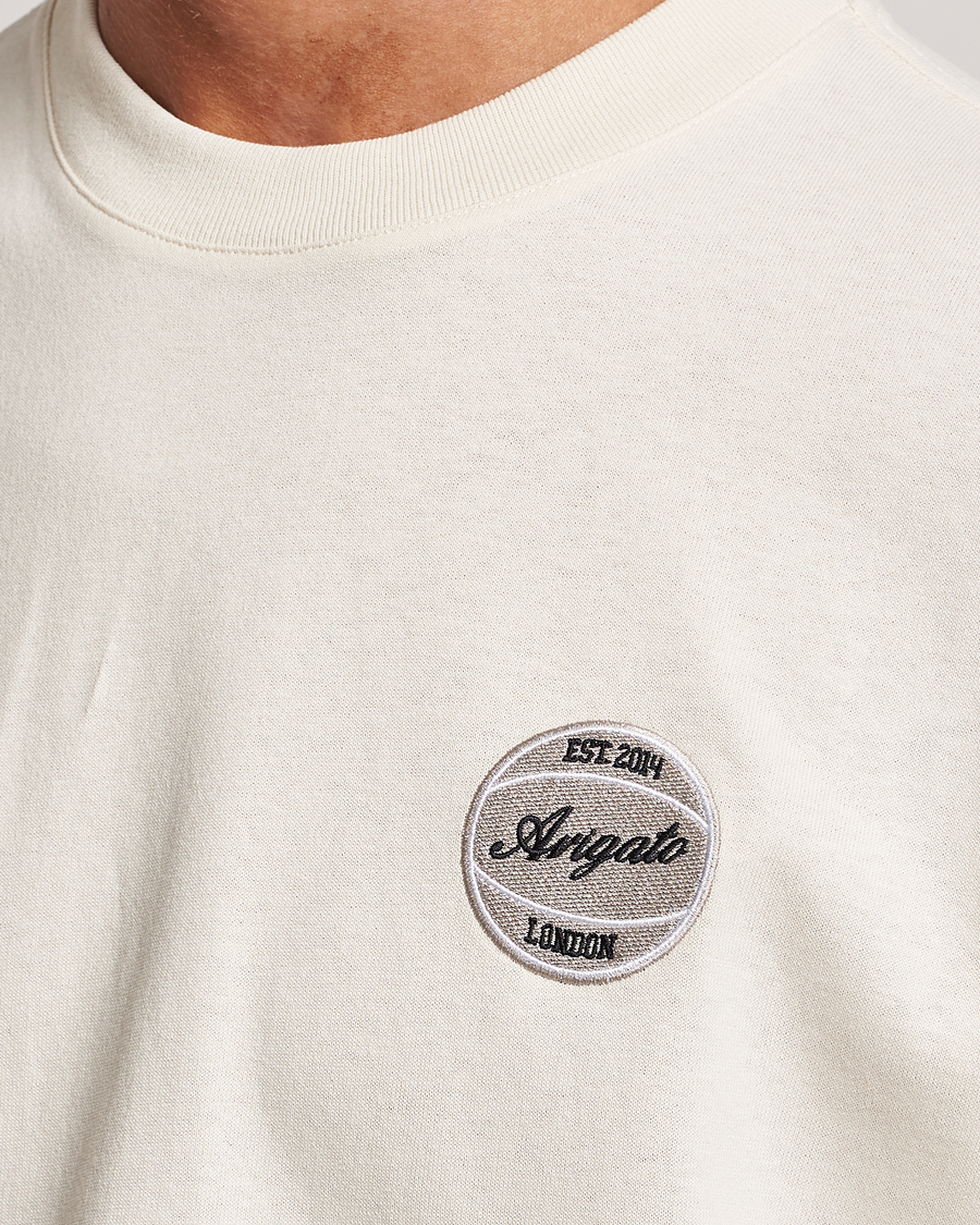 Homme | T-shirts | Axel Arigato | Dunk Crew Neck T-Shirt Pale Beige