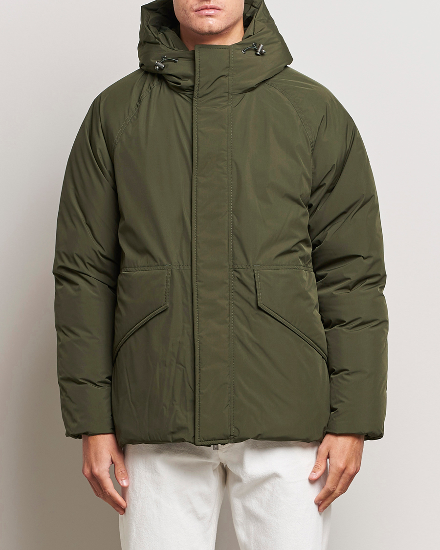Homme | Manteaux Et Vestes | Pyrenex | Covert Hooded Down Jacket Deep Khaki