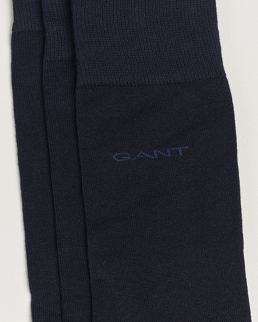 Homme | Sous-Vêtements Et Chaussettes | Gant | 3-Pack Cotton Socks Marine