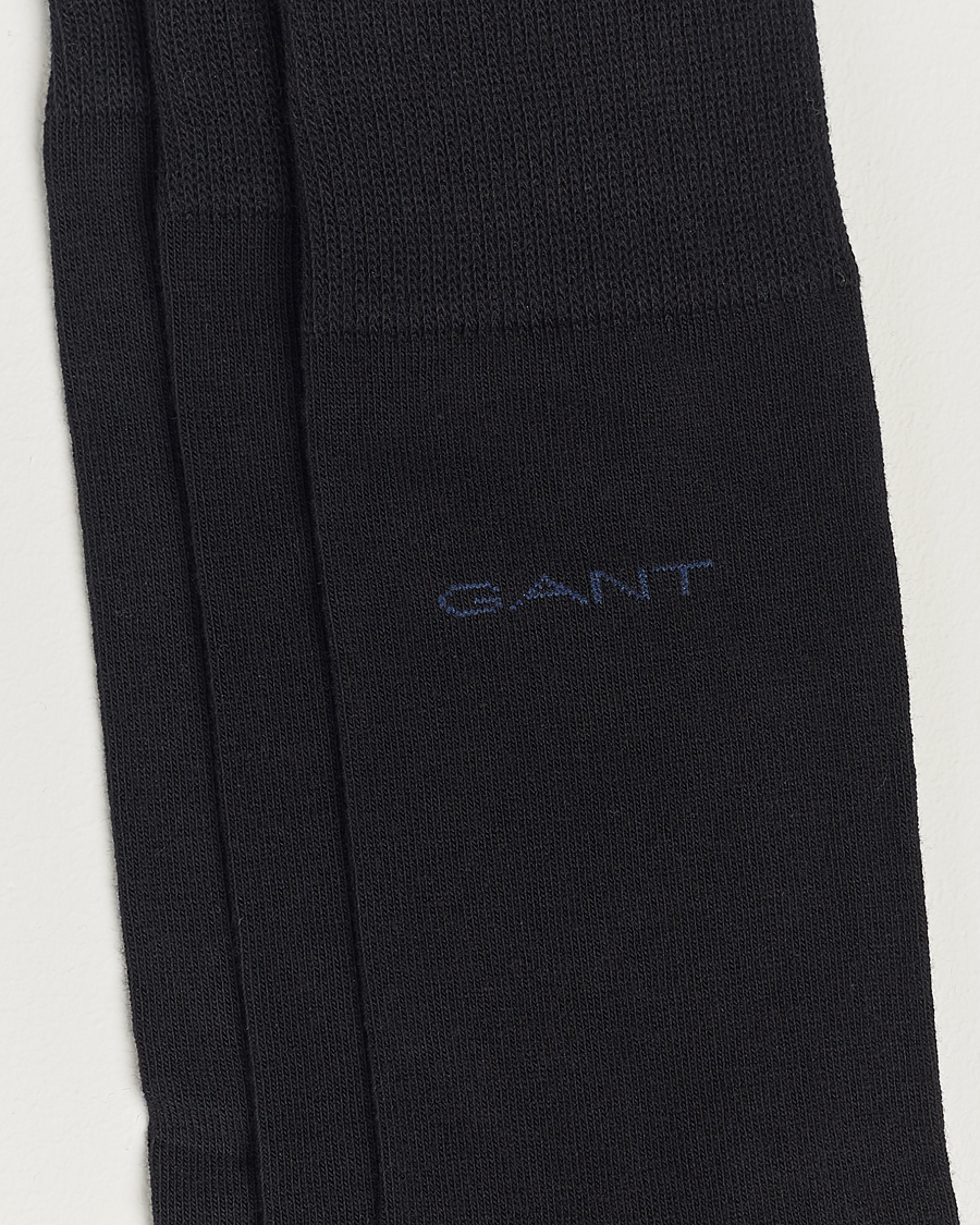 Homme |  | GANT | 3-Pack Cotton Socks Black