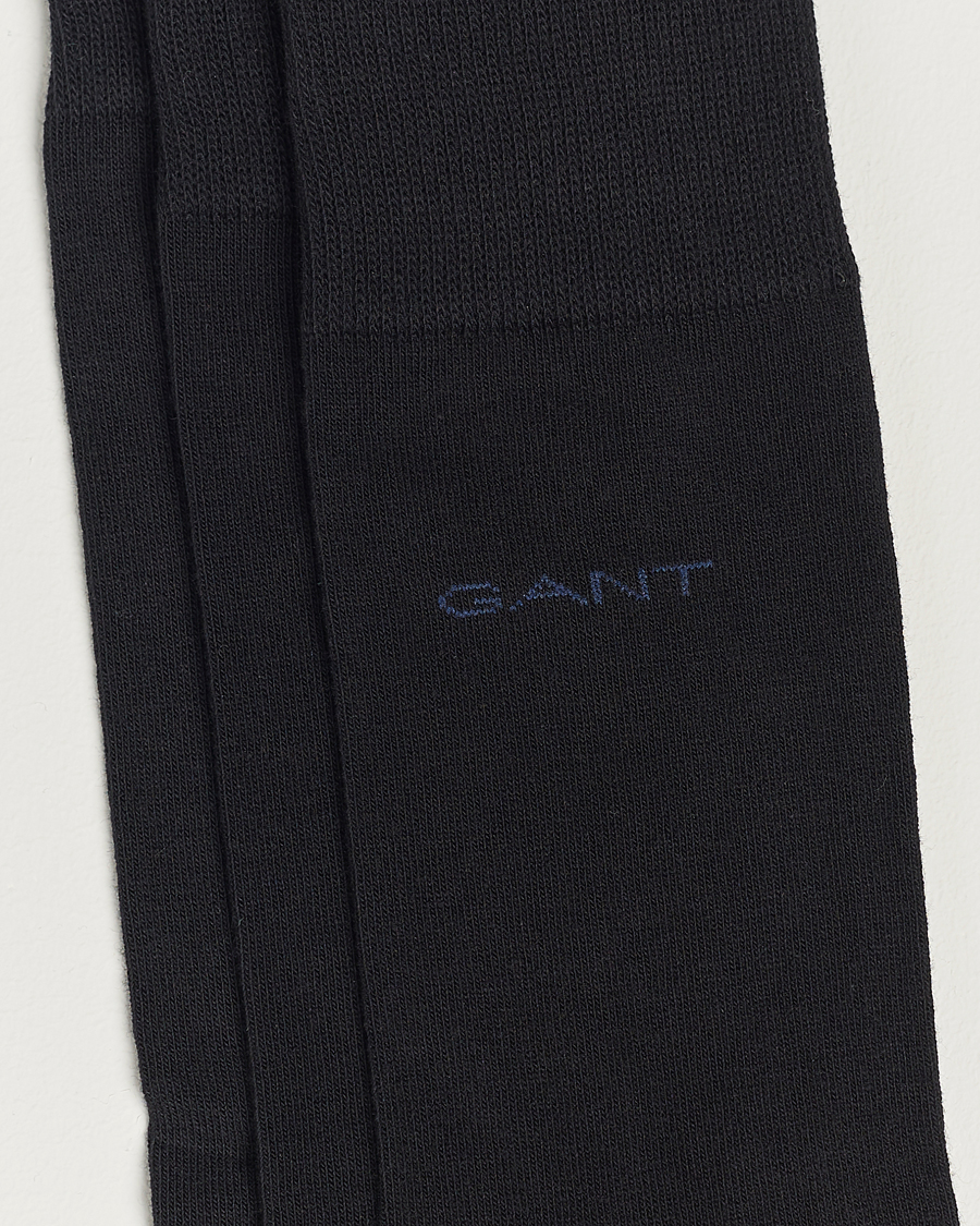 Homme | Sous-Vêtements Et Chaussettes | Gant | 3-Pack Cotton Socks Black