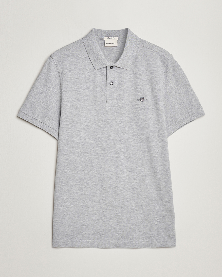 Homme | Polos | GANT | The Original Polo Grey Melange