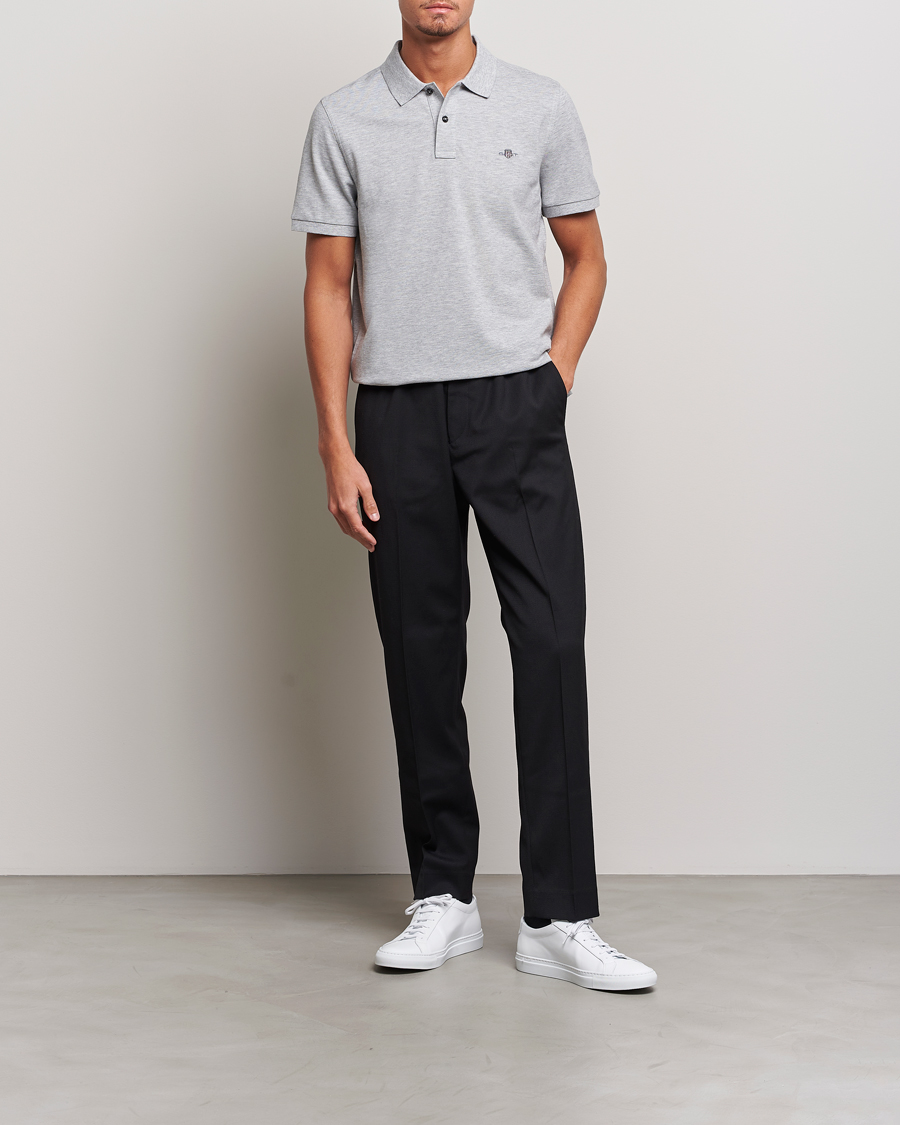 Homme | Polos | GANT | The Original Polo Grey Melange