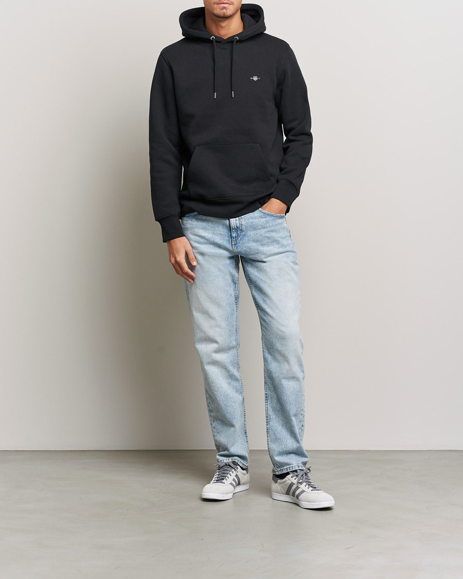 Homme | Pulls Et Tricots | Gant | Original Shield Logo Hoodie Black