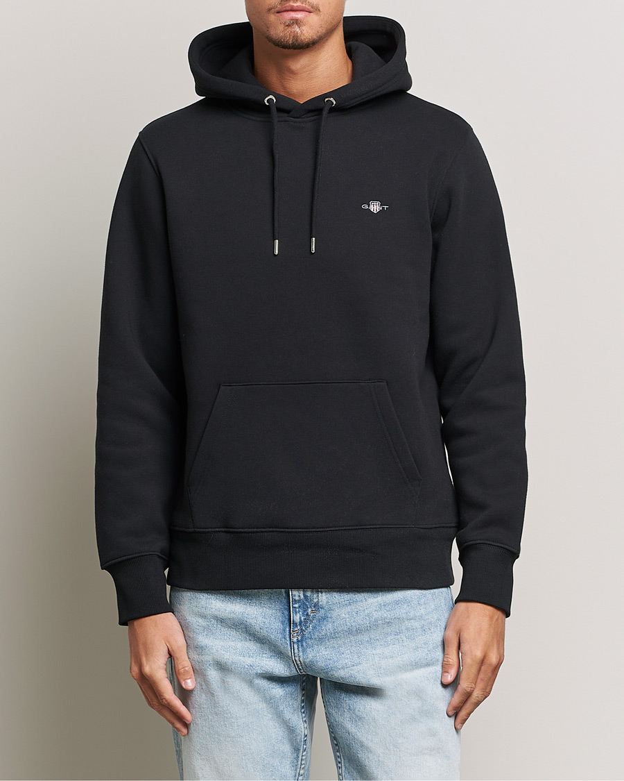 Homme | Pulls Et Tricots | Gant | Original Shield Logo Hoodie Black