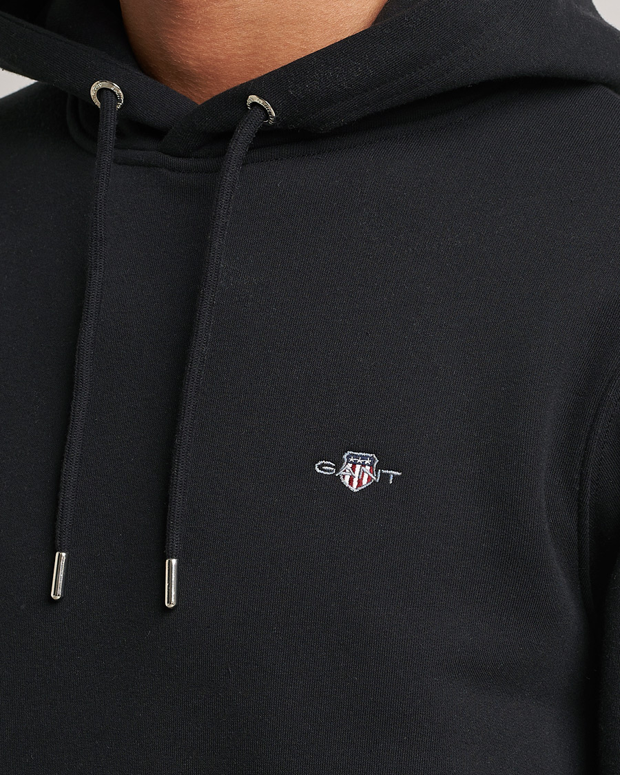 Homme | Pulls Et Tricots | Gant | Original Shield Logo Hoodie Black