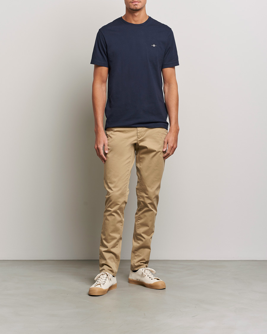 Homme | T-shirts | Gant | The Original Solid T-Shirt Evening Blue