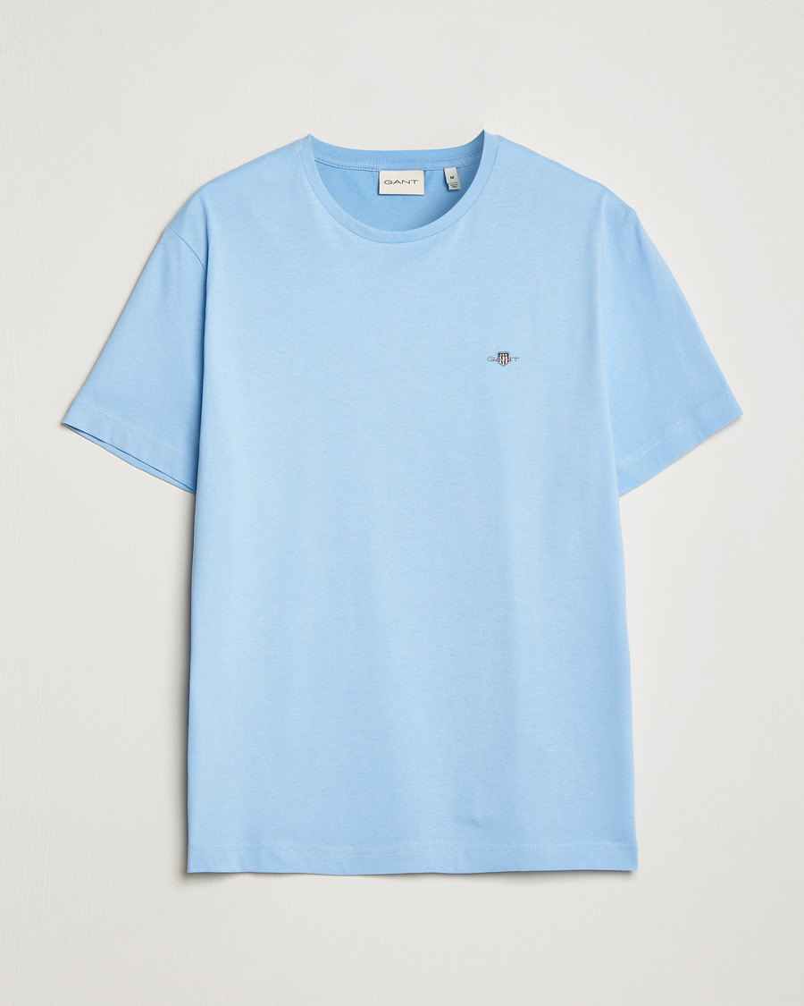 Homme | T-shirts | GANT | The Original Solid T-Shirt Capri Blue
