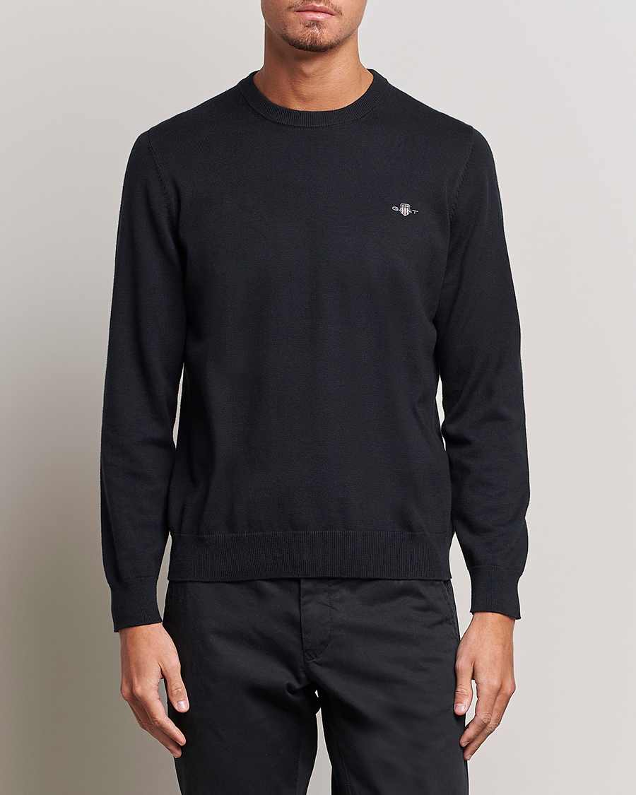 Homme | Pulls Et Tricots | Gant | Classic Cotton Crew Neck Black