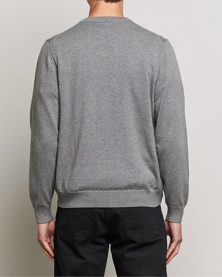 Homme | Pulls Et Tricots | Gant | Classic Cotton V-Neck Dark Grey Melange