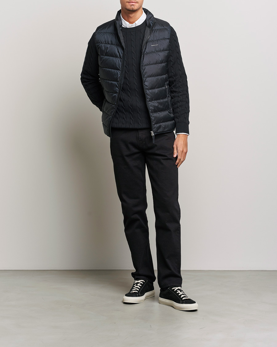 Homme | Gilets | GANT | The Light Down Gilet Black