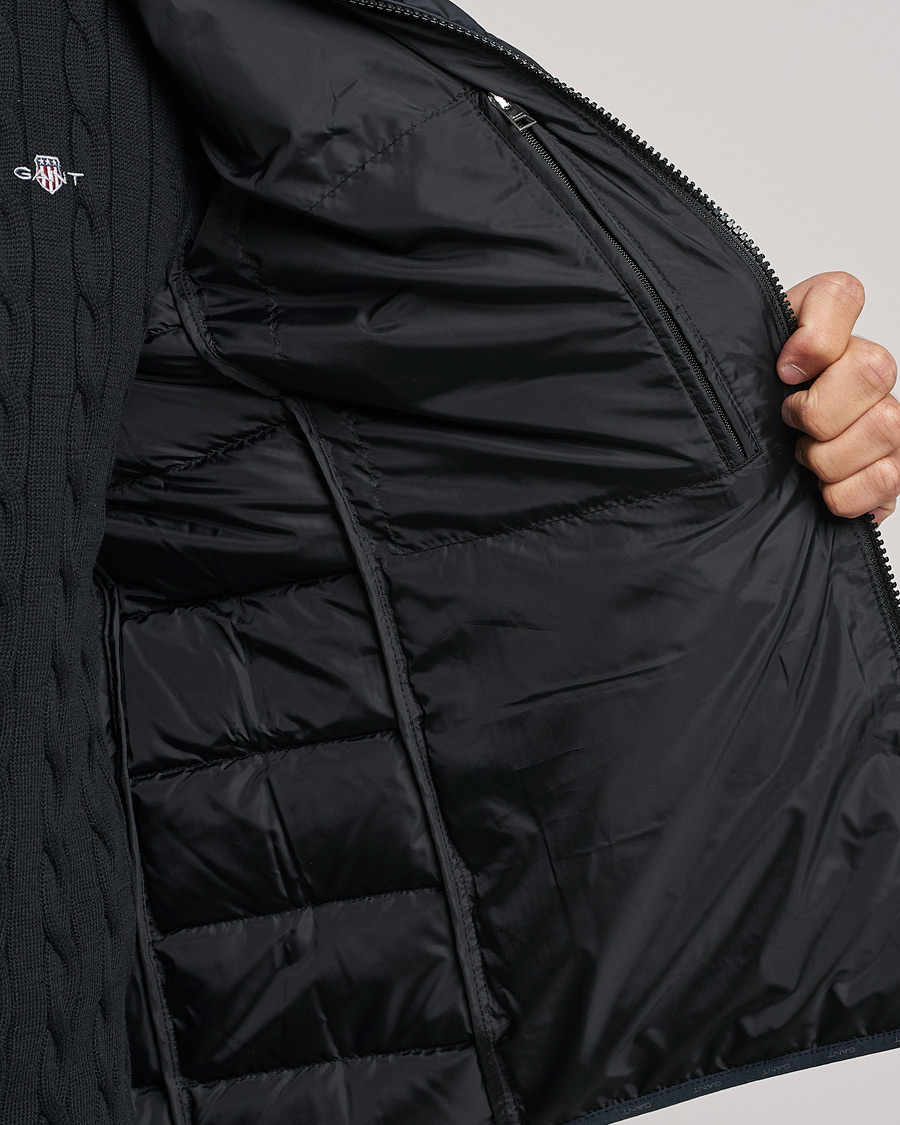 Homme | Gilets | Gant | The Light Down Gilet Black