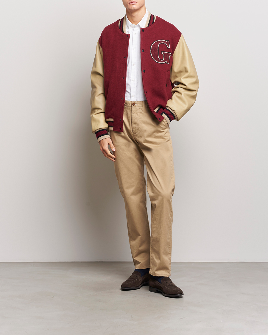 Homme | Pantalons | GANT | Regular Fit Twill Chino Dark Khaki