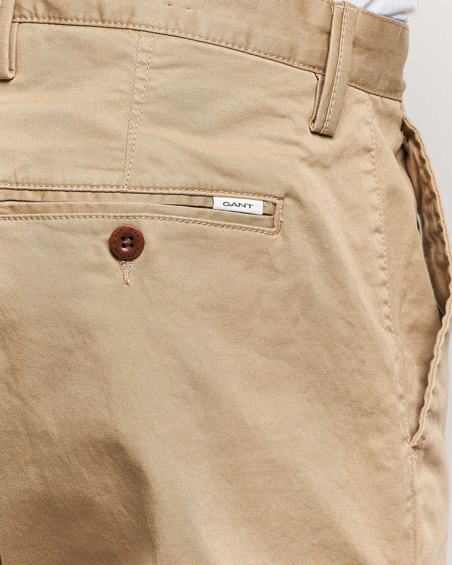 Homme | Pantalons | GANT | Regular Fit Twill Chino Dark Khaki