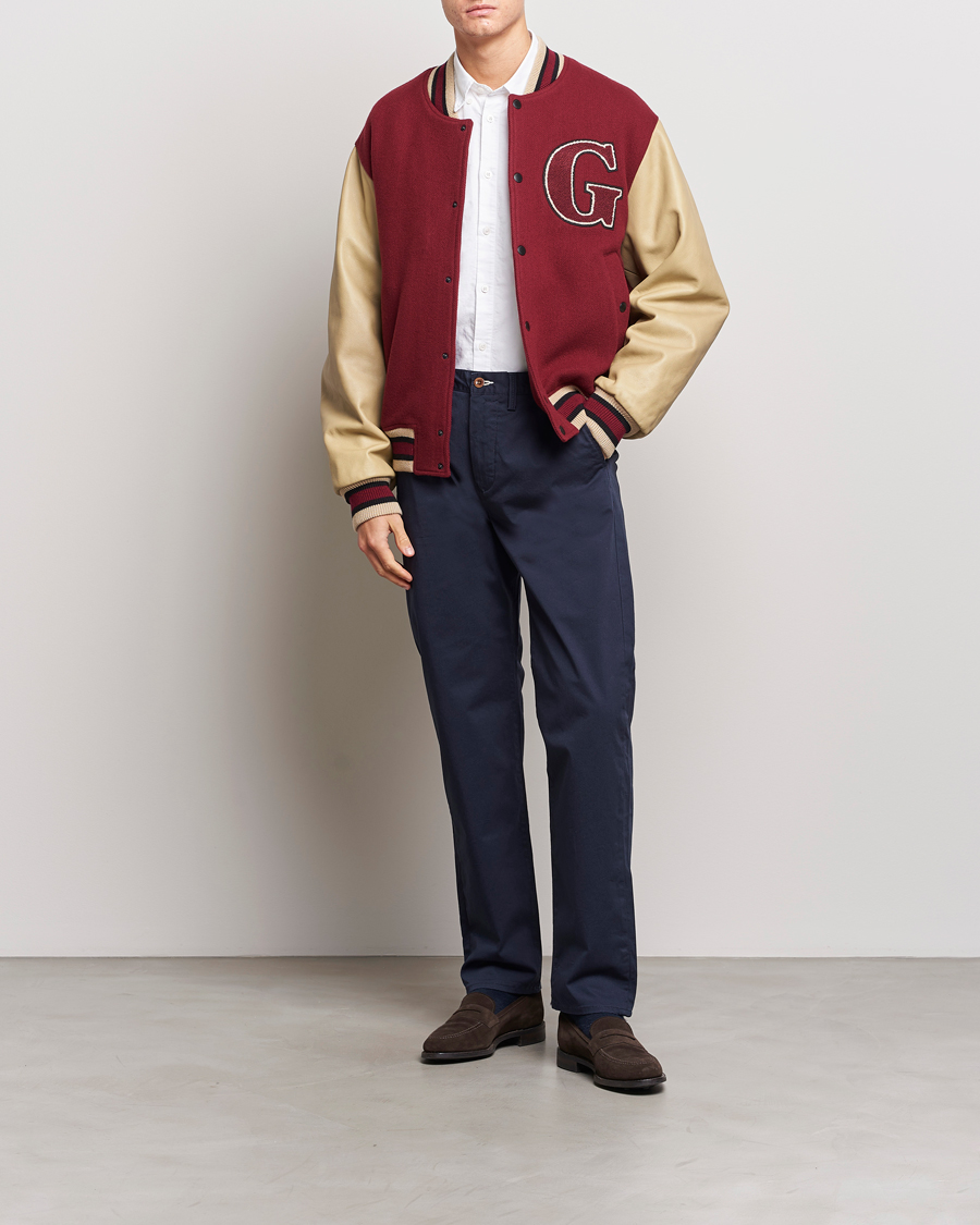 Homme | Pantalons | GANT | Regular Fit Twill Chino Marine