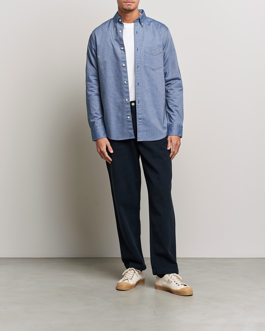 Homme | Chemises | Gant | Regular Fit Oxford Shirt Persian Blue