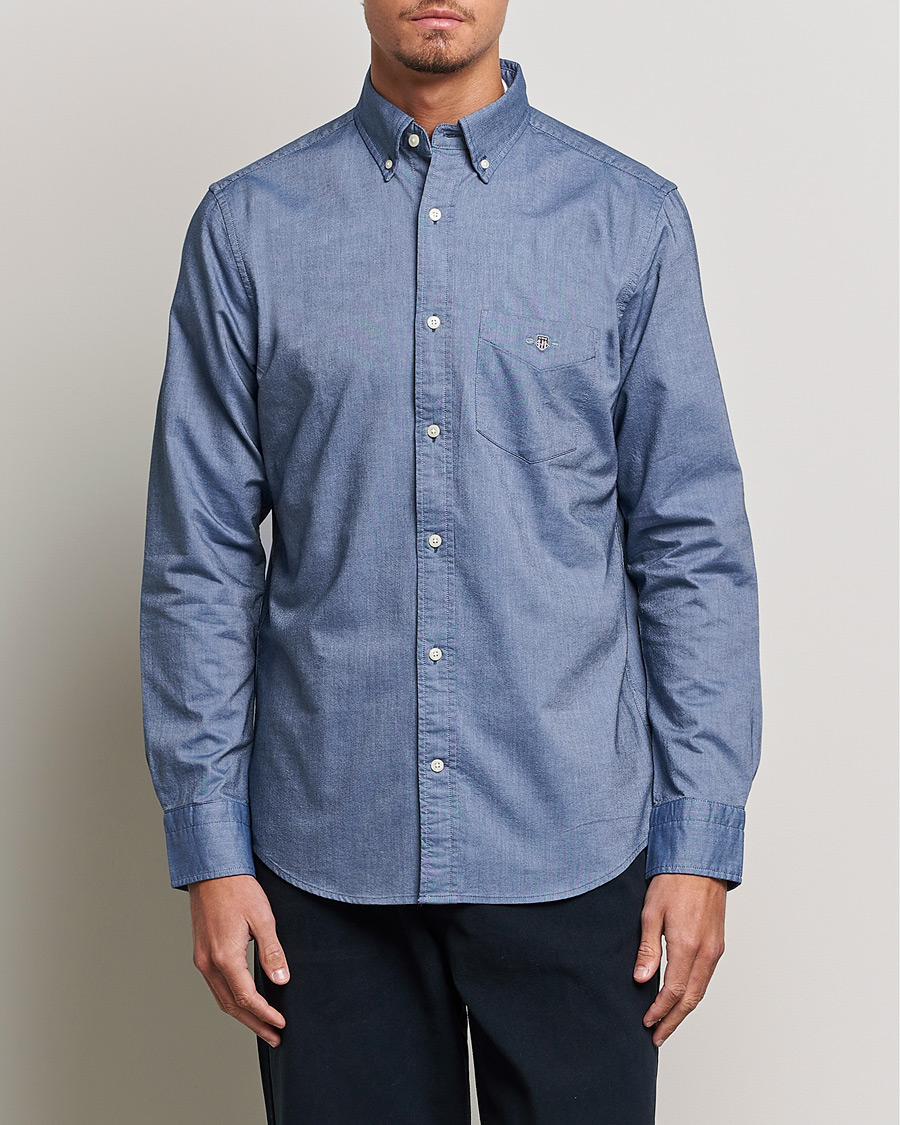 Homme |  | GANT | Regular Fit Oxford Shirt Persian Blue