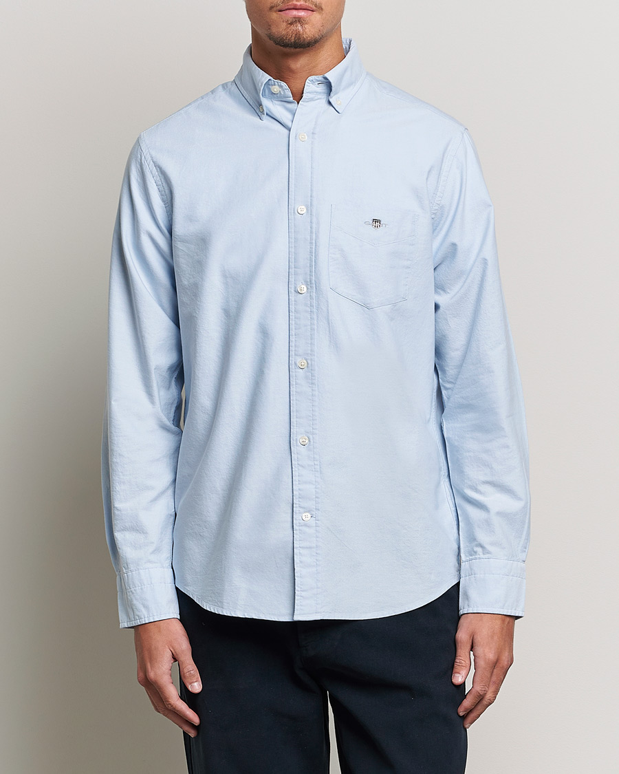 Homme | Chemises | Gant | Regular Fit Oxford Shirt Light Blue