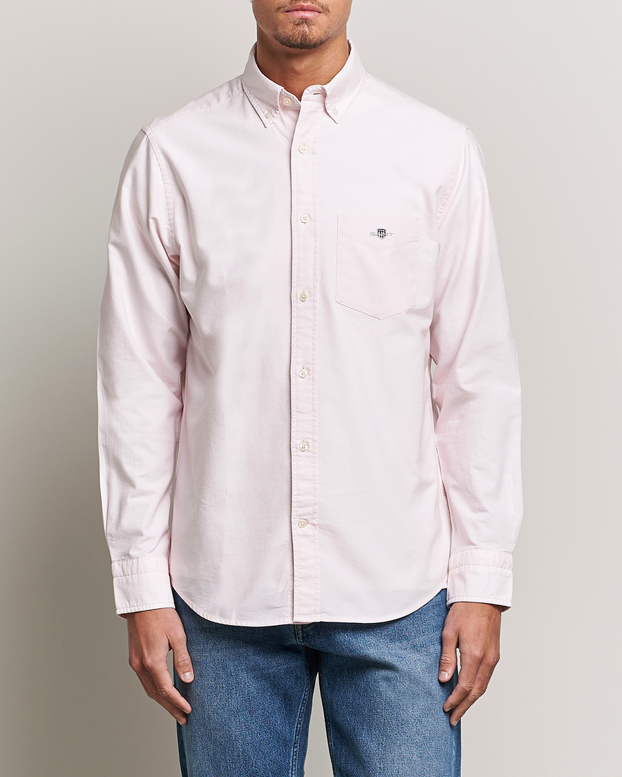 Homme | Casual | GANT | Regular Fit Oxford Shirt Light Pink