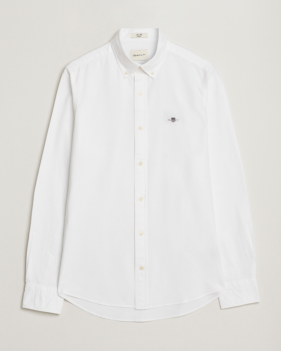 Homme | Chemises | Gant | Slim Fit Oxford Shirt White
