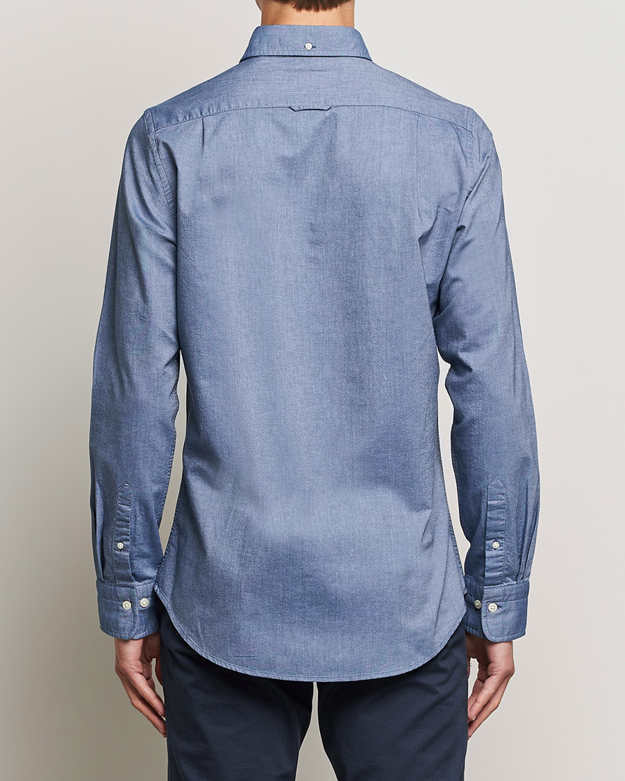 Homme | Chemises | Gant | Slim Fit Oxford Shirt Persian Blue