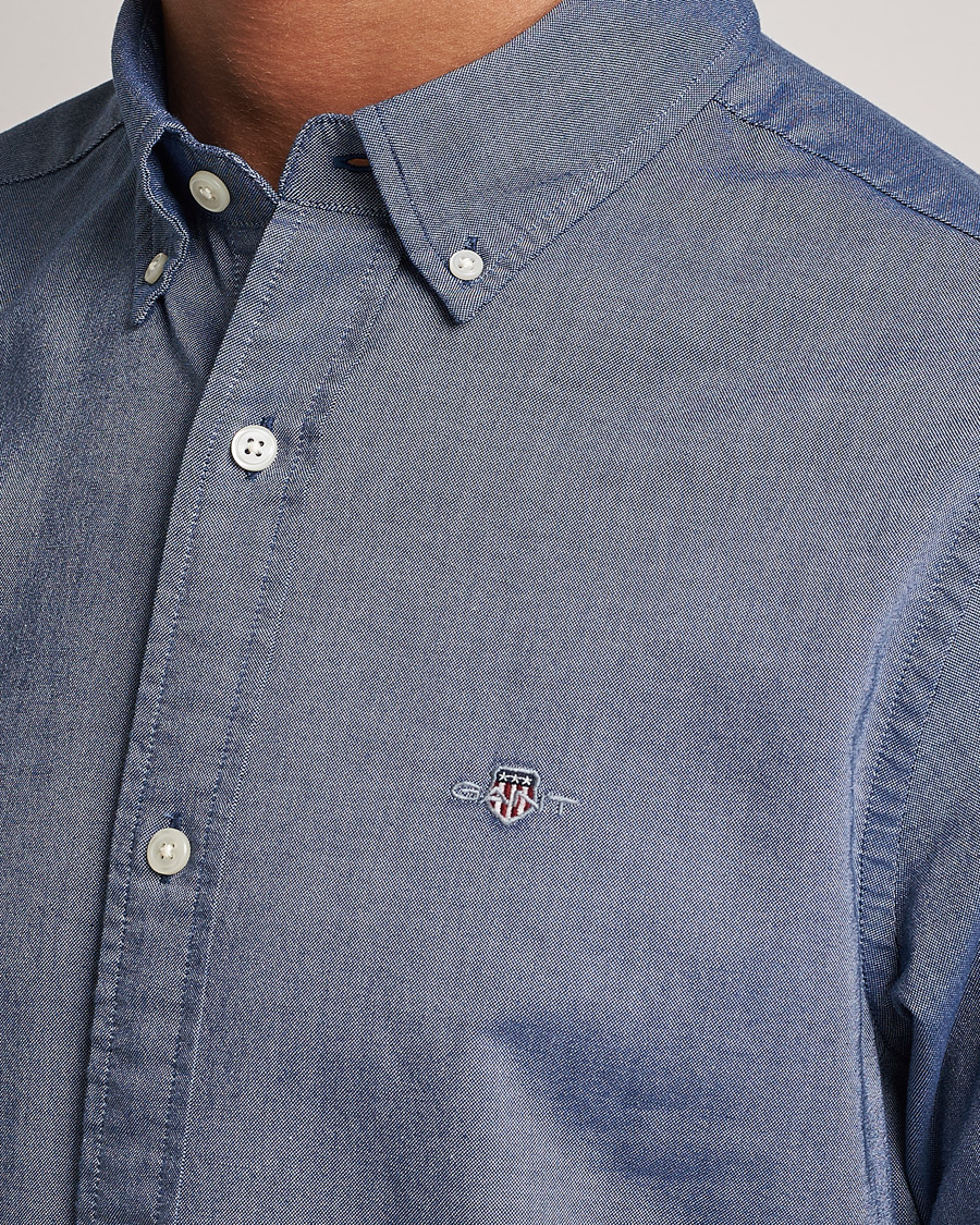 Homme | Chemises | Gant | Slim Fit Oxford Shirt Persian Blue