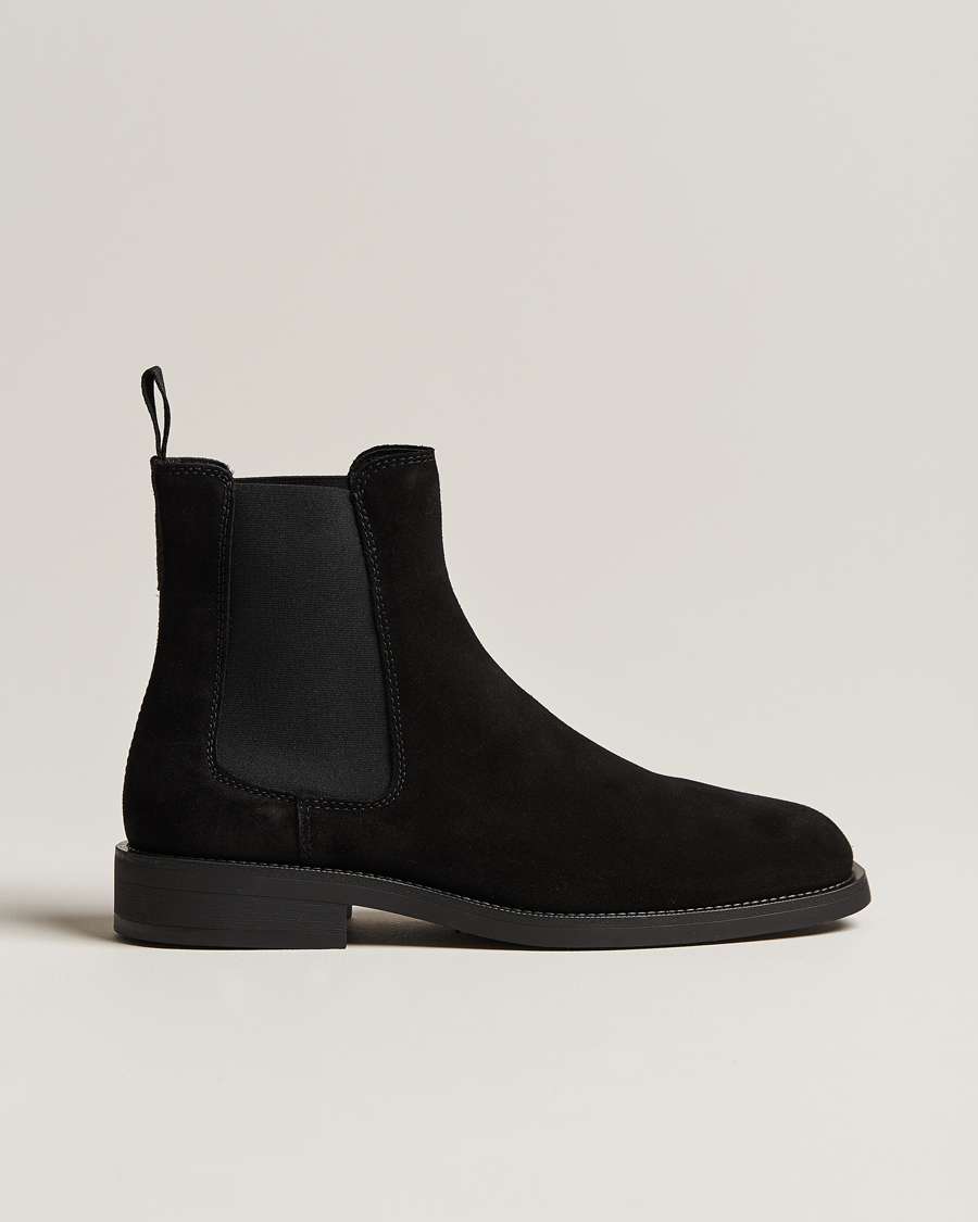 Homme | GANT Rizmood Suede Chelsea Boot Black | GANT | Rizmood Suede Chelsea Boot Black