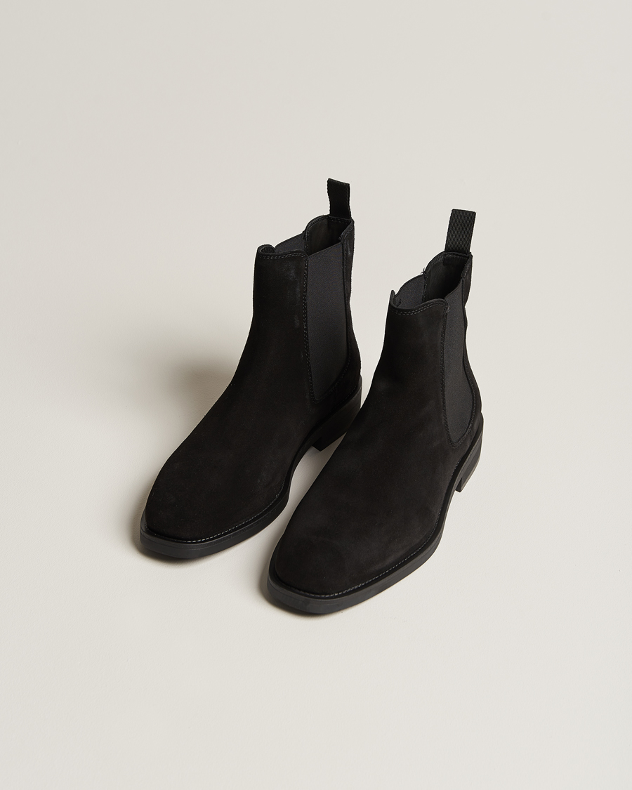 Homme | GANT Rizmood Suede Chelsea Boot Black | GANT | Rizmood Suede Chelsea Boot Black