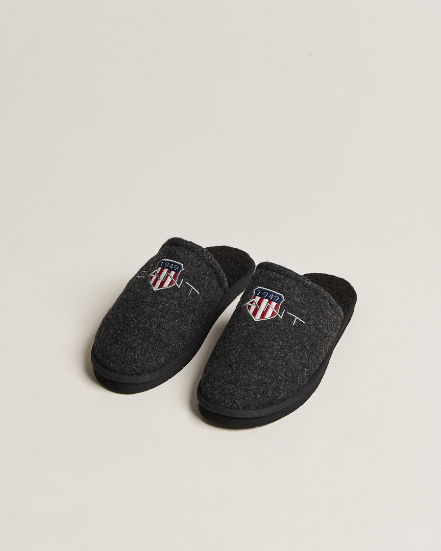 Homme | GANT Tamaware Terry Slippers Black | Gant | Tamaware Terry Slippers Black