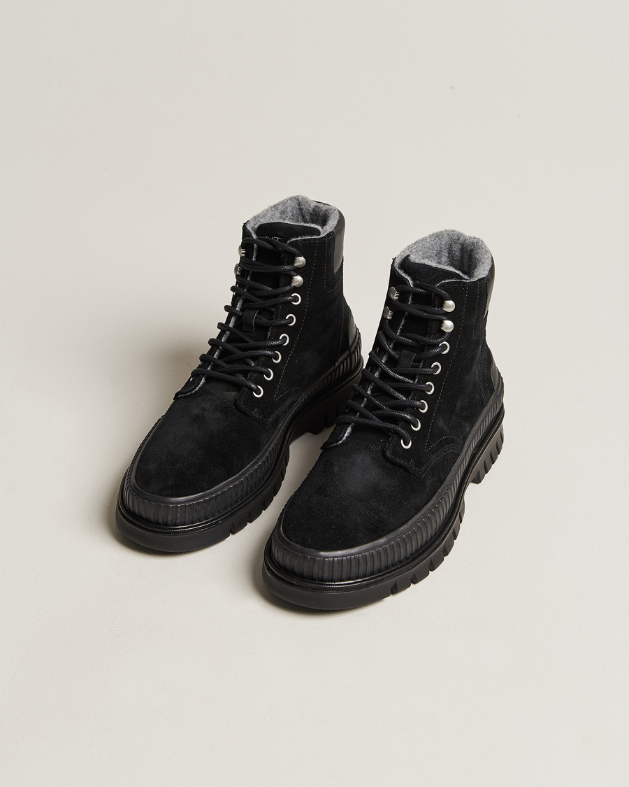 Homme | GANT Nebrada Felt Lined Suede Boot Black | GANT | Nebrada Felt Lined Suede Boot Black