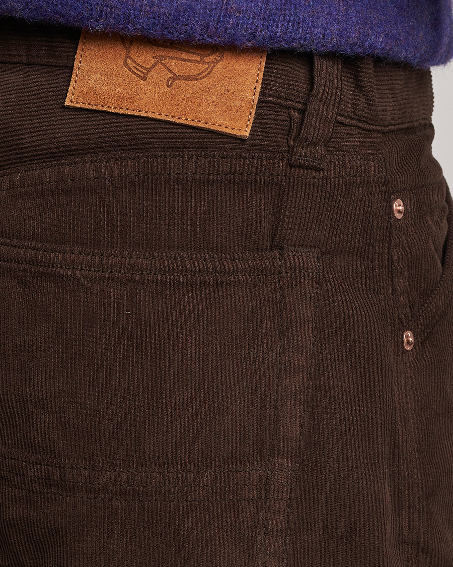 Homme | Pantalons | Drake's | 5-Pocket Selvedge Needlecord Jeans Brown