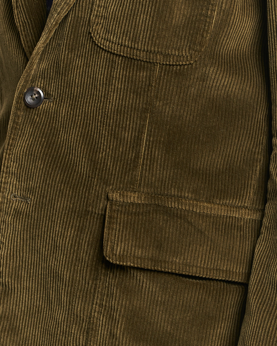 Homme | Blazers | Drake's | MKI Games Corduroy Blazer Green