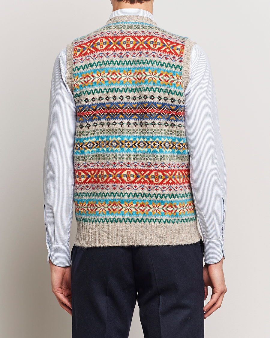 Homme | Pulls Et Tricots | Drake's | Fairisle Print Wool Vest Multi