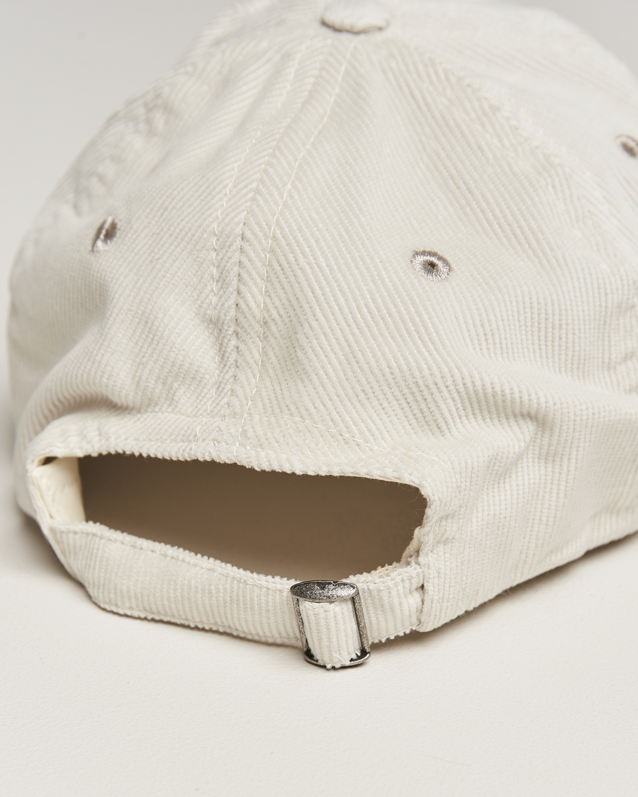 Homme | Drake's Square Font Cord Baseball Cap Silver Grey | Drake's | Square Font Cord Baseball Cap Silver Grey