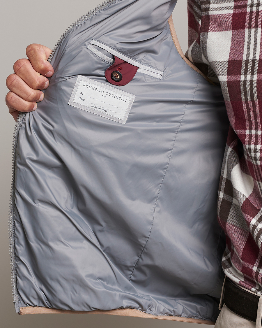 Homme | Manteaux Et Vestes | Brunello Cucinelli | Nylon Down Vest Burgundy