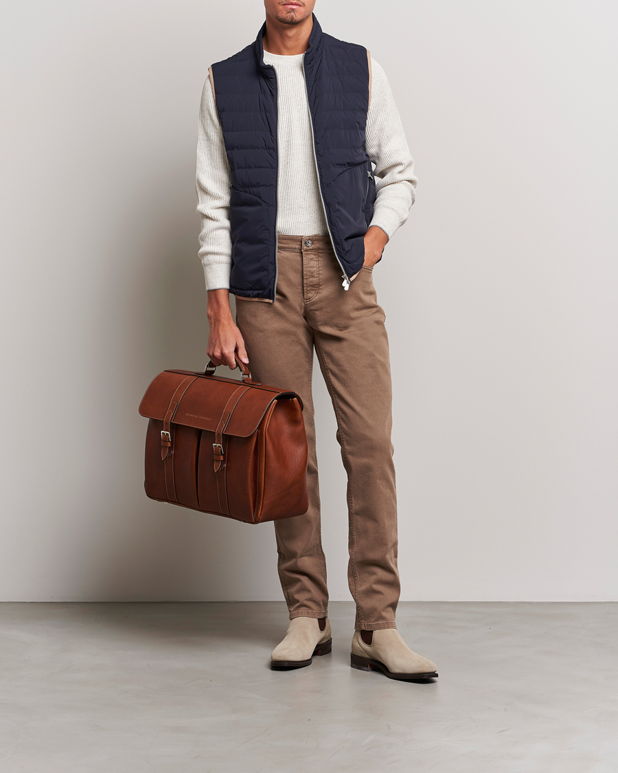 Homme | Manteaux Et Vestes | Brunello Cucinelli | Nylon Down Vest Navy