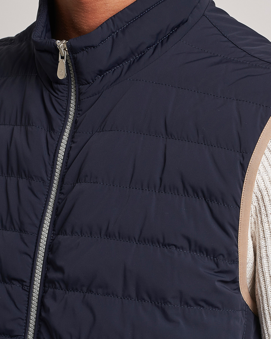 Homme | Manteaux Et Vestes | Brunello Cucinelli | Nylon Down Vest Navy