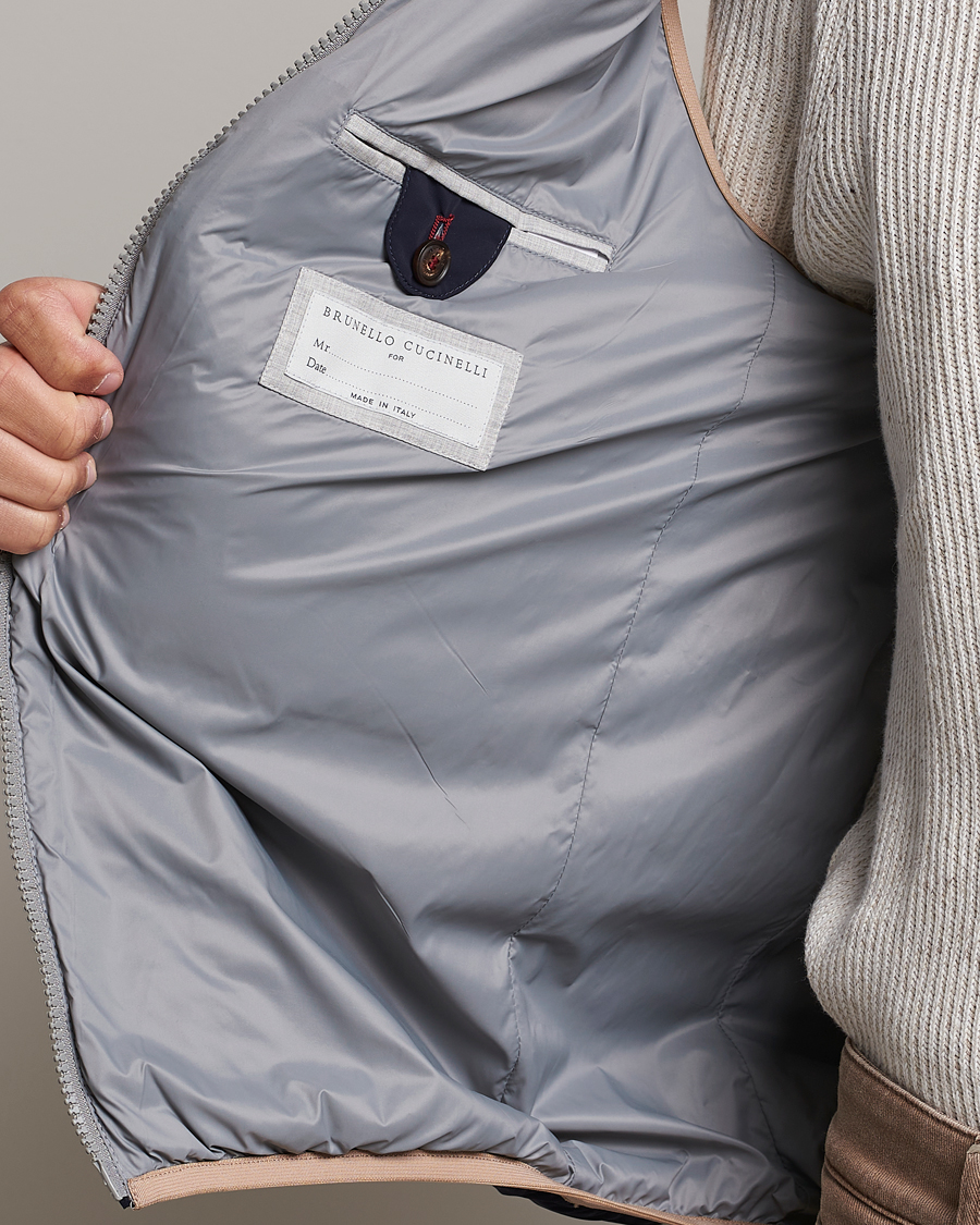 Homme | Manteaux Et Vestes | Brunello Cucinelli | Nylon Down Vest Navy