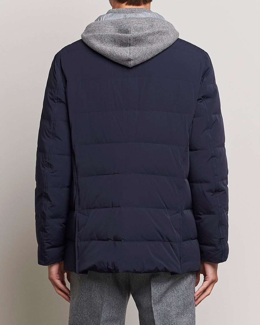 Homme | Manteaux Et Vestes | Brunello Cucinelli | Nylon Down Blazer Jacket Navy