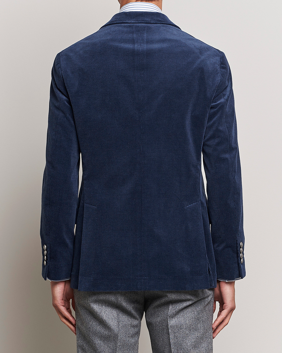 Homme | Blazers | Brunello Cucinelli | Double Breasted Corduroy Blazer Royal Blue