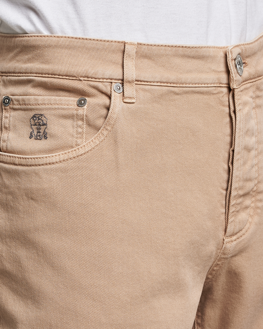 Homme | Pantalons | Brunello Cucinelli | Traditional Fit 5-Pocket Pants Beige