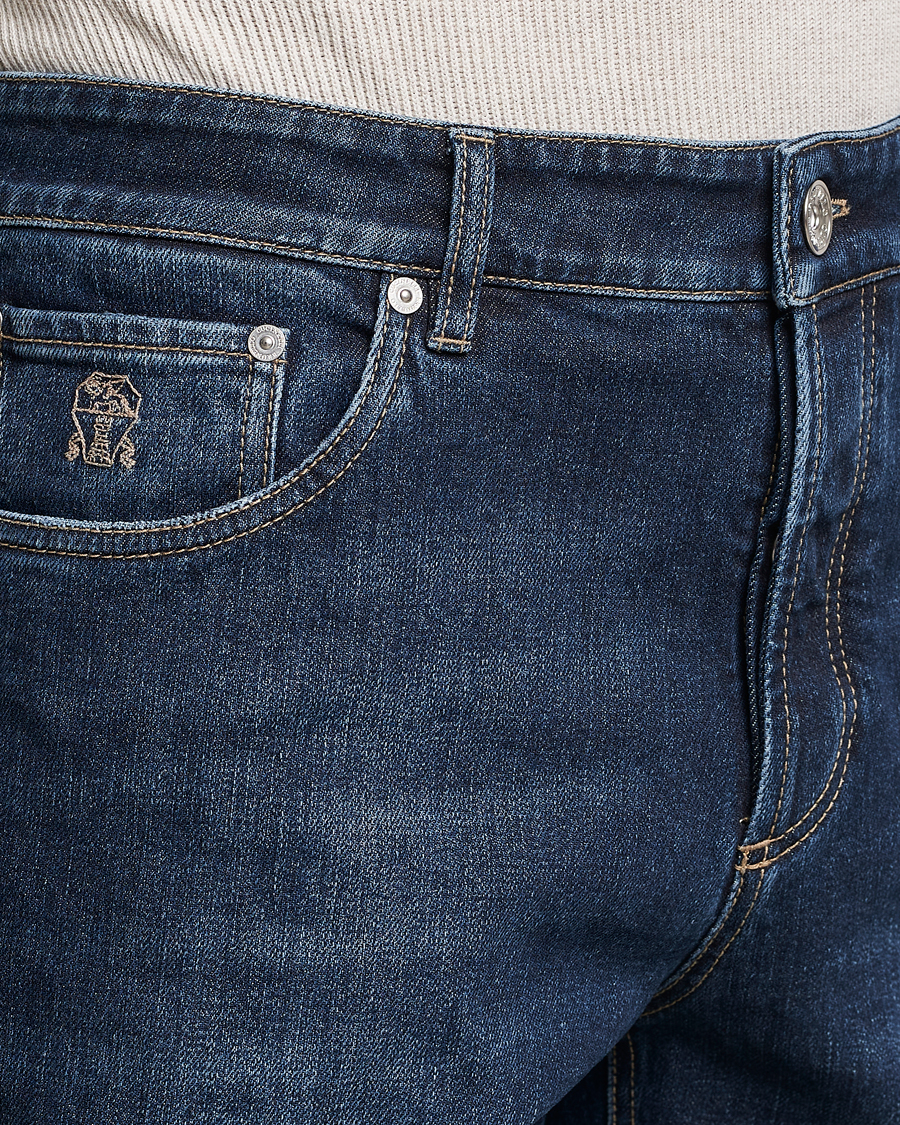 Homme | Jeans | Brunello Cucinelli | Traditional Fit Jeans Dark Wash