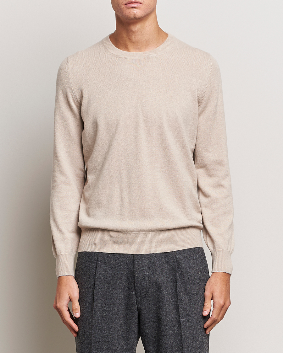 Homme | Pulls Et Tricots | Brunello Cucinelli | 2 Ply Cashmere Pullover Beige
