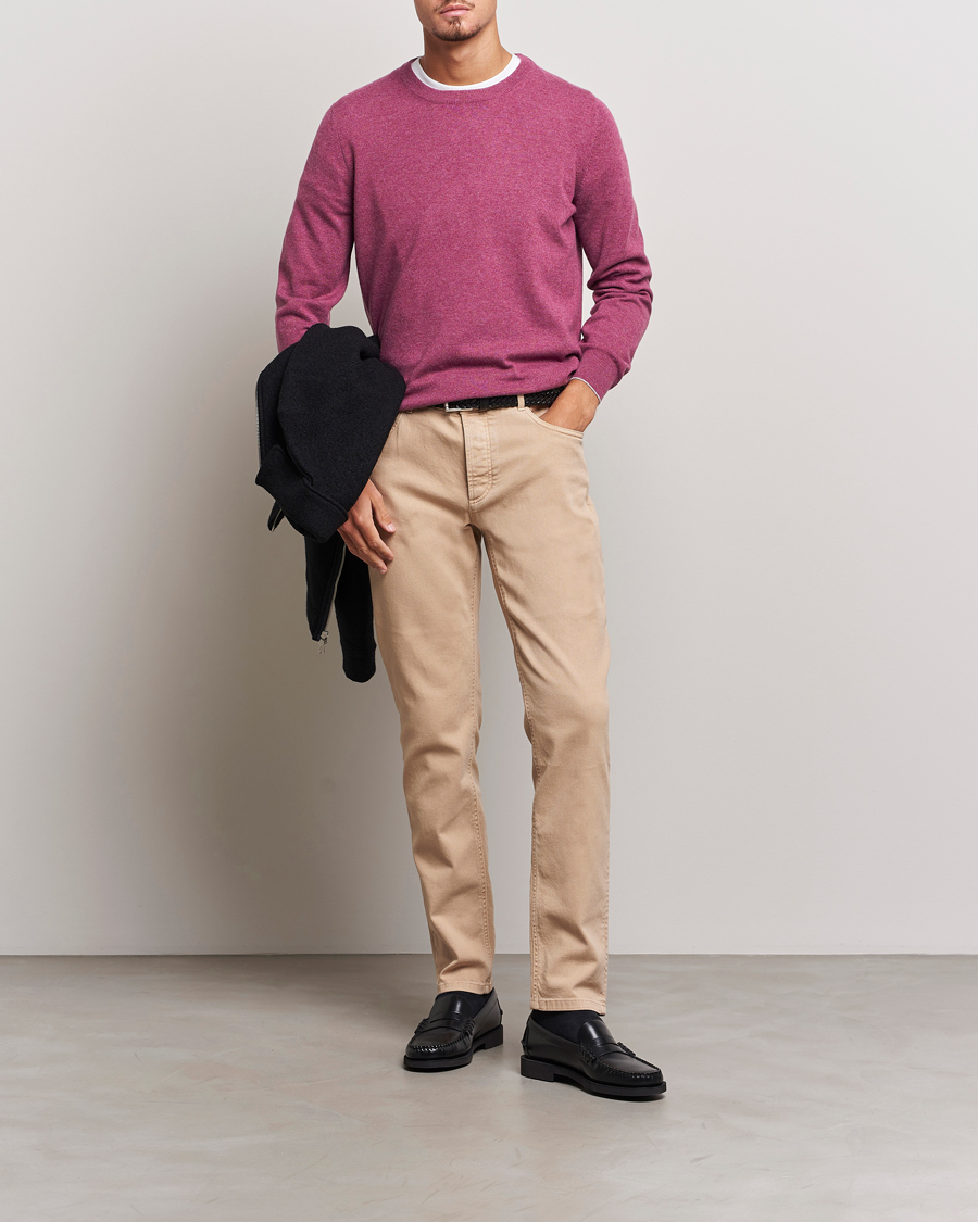 Homme | Pulls Et Tricots | Brunello Cucinelli | 2 Ply Cashmere Pullover Burgundy