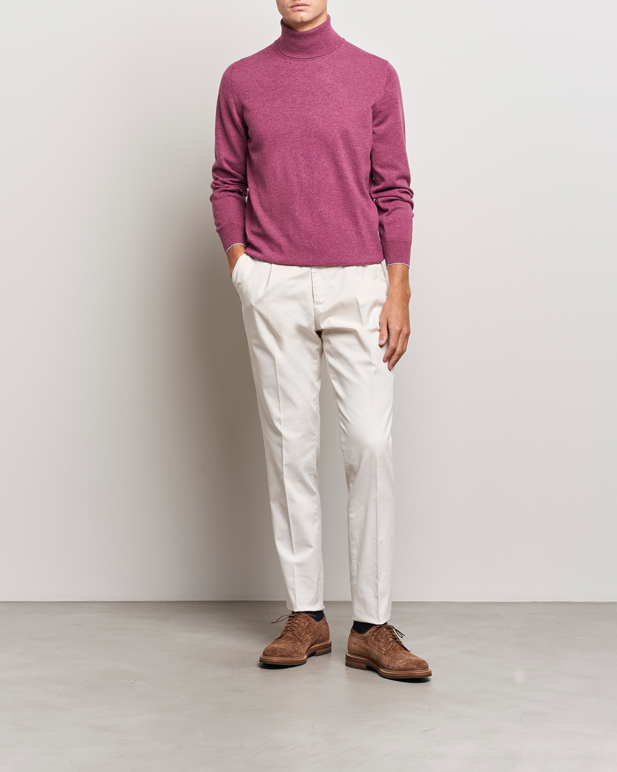 Homme | Pulls Et Tricots | Brunello Cucinelli | 2 Ply Cashmere Rollneck Burgundy