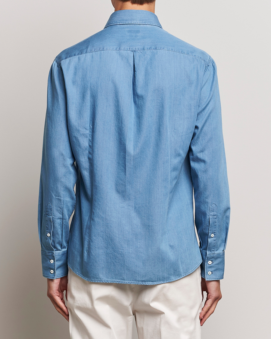 Homme | Chemises | Brunello Cucinelli | Slim Fit Denim Shirt Indigo Blue