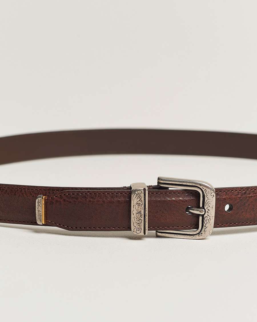 Homme | Brunello Cucinelli Narrow Belt Brown Calf | Brunello Cucinelli | Narrow Belt Brown Calf