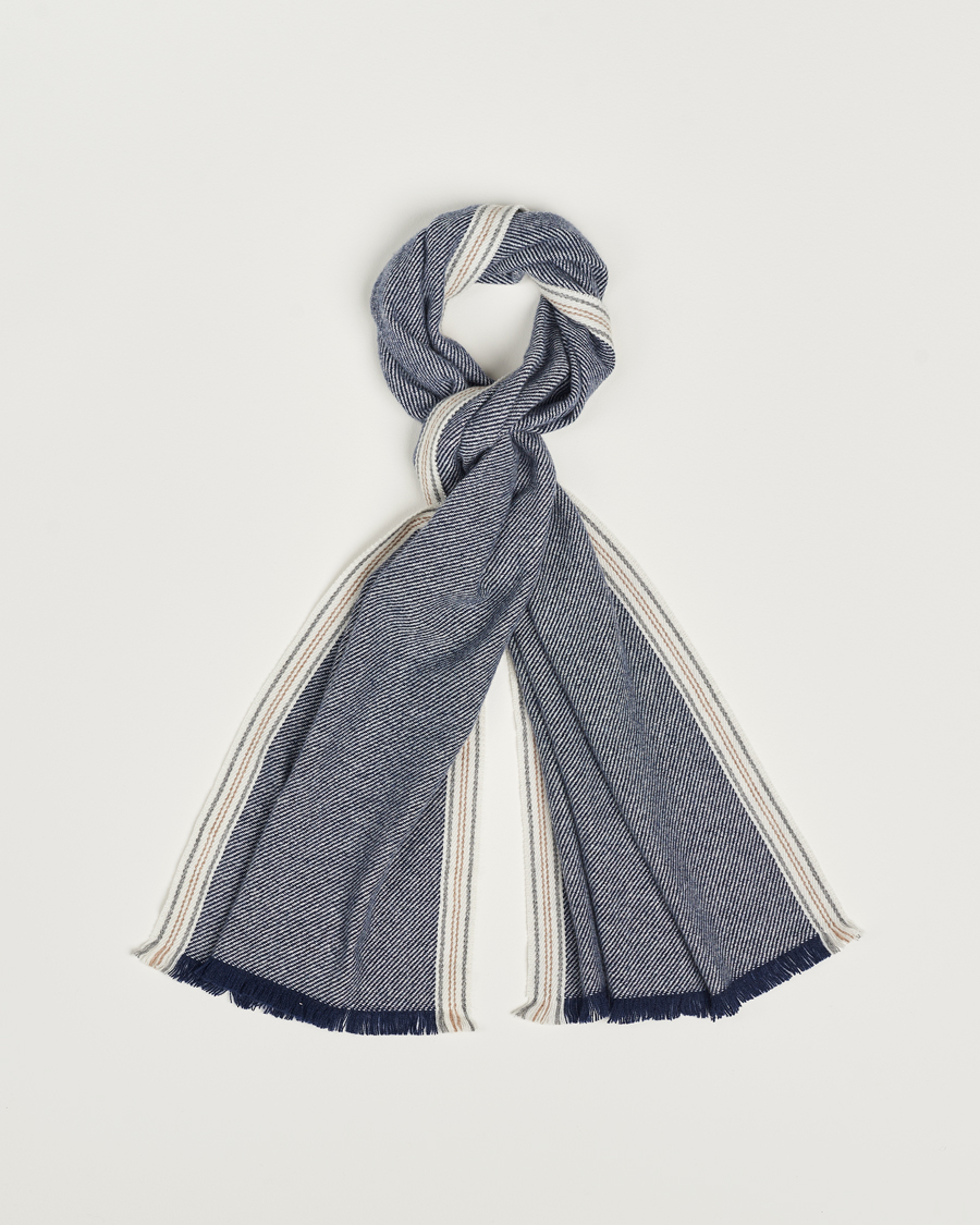 Homme | Brunello Cucinelli Cashmere Scarf Denim Blue | Brunello Cucinelli | Cashmere Scarf Denim Blue