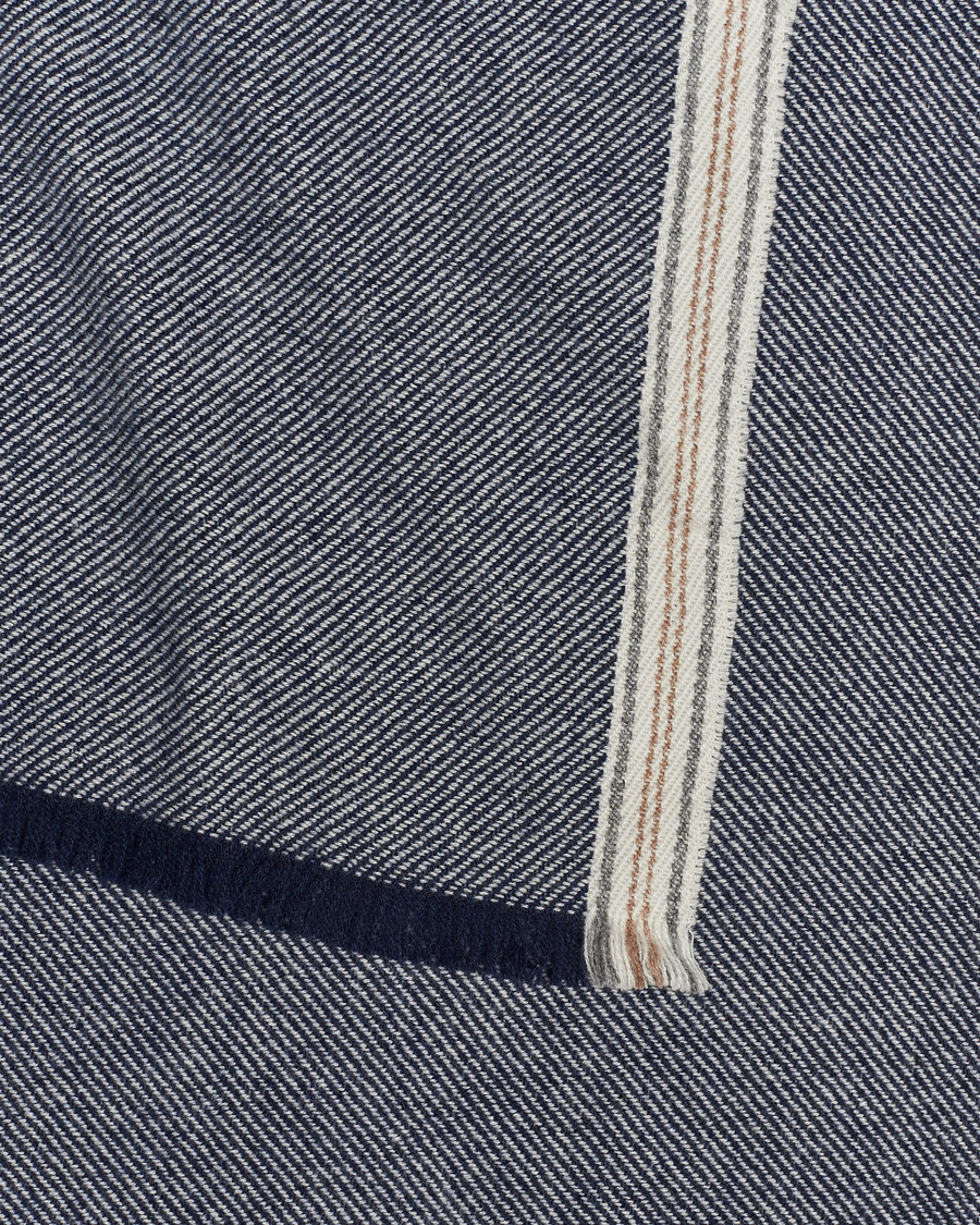 Homme | Brunello Cucinelli Cashmere Scarf Denim Blue | Brunello Cucinelli | Cashmere Scarf Denim Blue